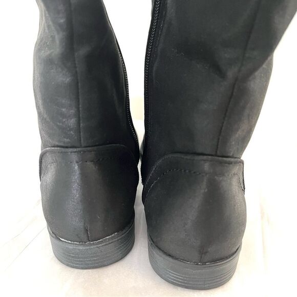 Bella Vita Rebecca Knee High Black Boots With Stretch Size 7 NWOB - Picture 6 of 11